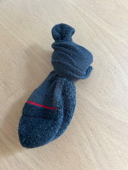 ...which I then knot tightly.