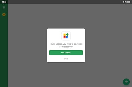 Gspace needs a few permissions before it’s ready to use.