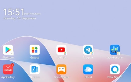 You can recognise Gspace apps by the small colourful corner at the bottom right of the icons.