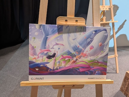 The GoPaint art app is also back on Huawei's tablet - and this time it's free too. The illustration was created with this app.