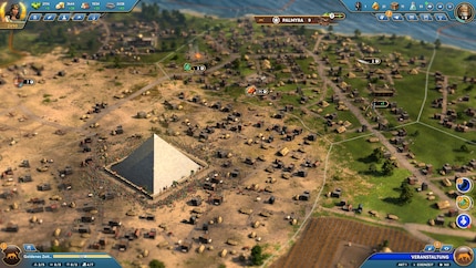 My first monument looks great in its home city: the Great Pyramid of Giza. My people come together and marvel.