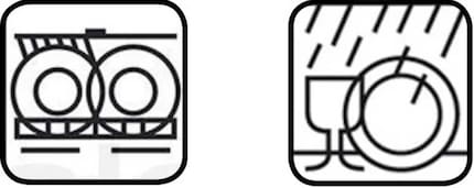 Selbst erfundene Symbole von Herstellern.