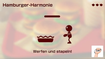Vor jedem Minispiel erklärt eine kurze Demo, wie ich den Joycon bewegen soll.