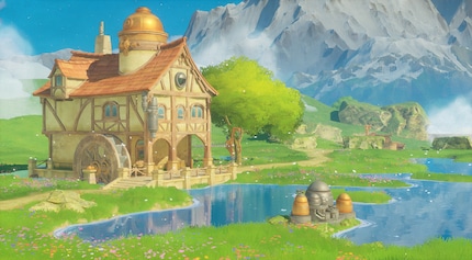 After my first few steps, I see this idyllic scenery in front of me.