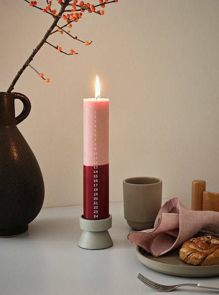 Calendar candles inject the Advent season with a touch of freshness and style.