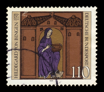 Hildegard von BIngen auf einer Briefmarke