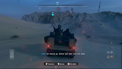I feel like I’m playing Halo – my squad members are riding and shooting along.