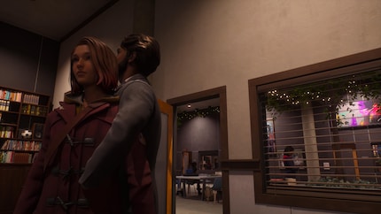 I can tell that Max isn’t actually allowed to enter this room because she’s standing inside another person.