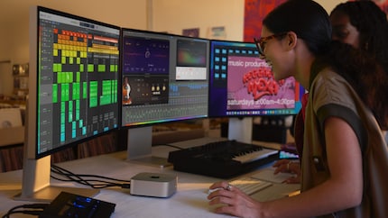 Der Mac Mini unterstützt in allen Konfigurationen bis zu drei Monitore.