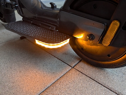 Die Blinker sind auch von hinten sehr gut sichtbar.