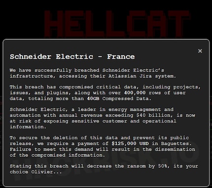 Auf dem X-Account HackManac erschien ein angeblicher Screenshot der Erpressernachricht.