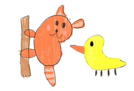 My niece also gets to grips with the Magic Drawing Pad .