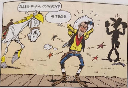 Ein Hexenschuss führt den sonst unverwundbaren Helden ….