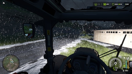 Hail is not to be trifled with. Those grains of ice hit the ground hard, but you don’t hear much of it in the tractor.