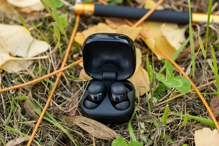 Once your earphones are in their case, they start charging and offer a total of 21 hours of sound with active noise cancellation.