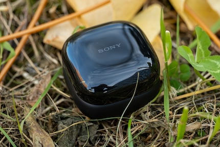 The reflective surface of the charging case is sensitive.