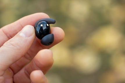 The earpieces are small and the silicone buds are short.