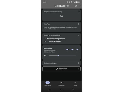 I completely overlook the important menu point «Device settings».