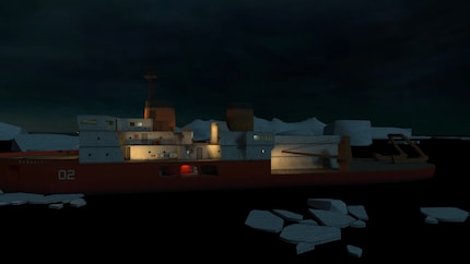 The Borealis icebreaker didn’t make it into the final game.