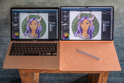 Thanks to the accessories, the huge tablet’s almost a substitute for my Macbook.