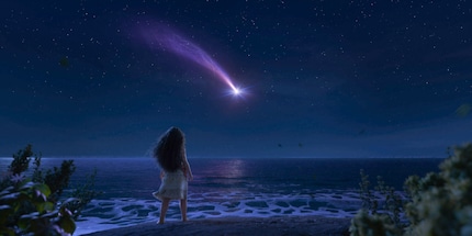 The light shows Moana the way to her new adventure.