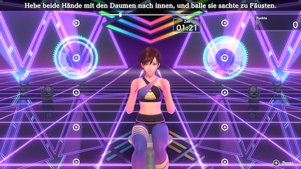 Das Sitzboxen ist zwar weniger anstrengend, aber eine gute Alternative, wenn du aus Gründen nicht stehen kannst.