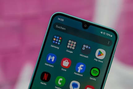 Vorinstallierte Apps von Google, Samsung und Microsoft.