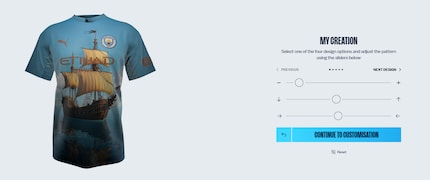 After the initial creation, you can customise your design ...