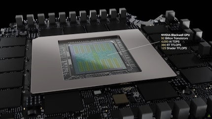 Blick auf die GPU der RTX 5090.
