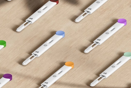 The results of the hormometer are analysed in an app.