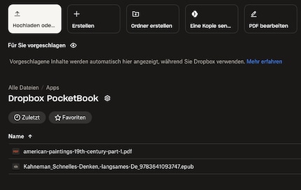 You can download books and PDFs wirelessly to your e-reader via Dropbox.