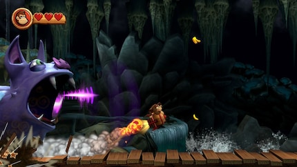 Challenges are incorporated into levels in a creative way. A giant bat is following me here, and its sonar ends up being an obstacle I have to avoid.