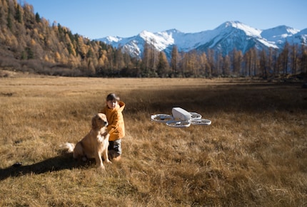 DJI's Marketing teaches us: thanks to protected propellers, Bello doesn't have to be afraid.