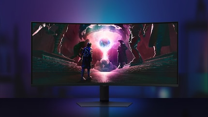 The design of the Samsung Odyssey G7 looks nice and simple for a gaming monitor.