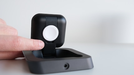 Serious nail breakage hazard: here’s where you’re supposed to prise out the puck for an Apple Watch.