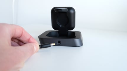 No sign of USB-C here. The Zens charging station has its own plug.