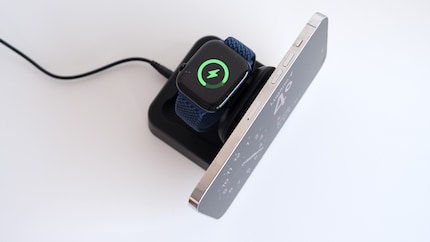 Two gadgets can charge on the Zens charging dock.