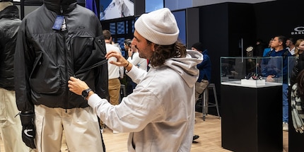 Jan Kopetz, from Oakley Dachmarkt at the ISPO in Munich.