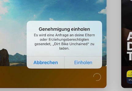 App-Käufe oder -Downloads können von den Eltern streng limitiert werden.