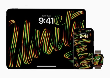 Das sind die Hintergrund-Bilder für iPhone, iPad und das Zifferblatt für die Watch.