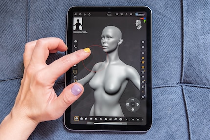 You can create 3D models with ZBrush from wherever.