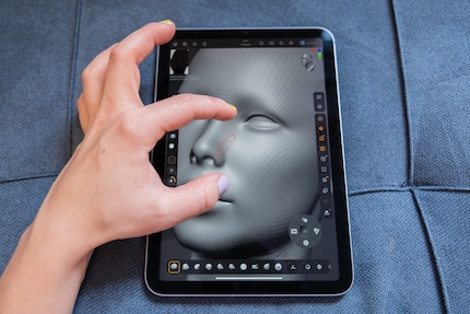You can move an object with your finger.