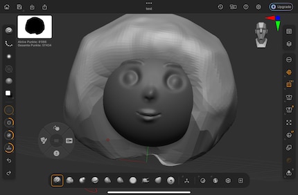 This head is made from a ball and has a lot of room for improvement. But once you start, you’re constantly learning.