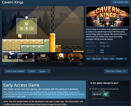 Nach acht Jahren ohne Update dürfte das Spiel von den Entwicklern aufgegeben worden sein.