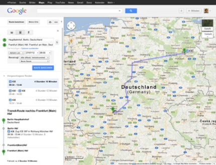 Since 2012, Google Maps has also been using Deutsche Bahn data.