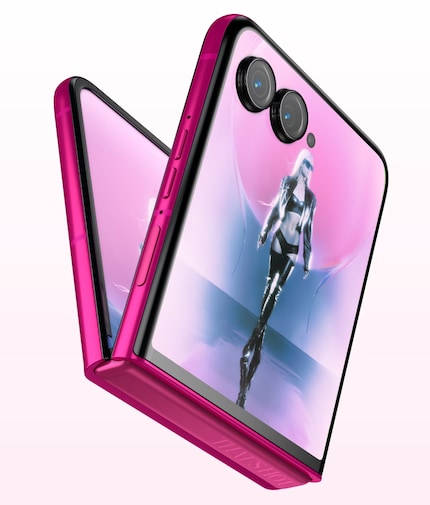 The high-end device in chic pink.