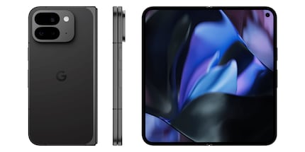Selbst geschlossen fühlt sich das Google Foldable praktisch wie jedes andere Phone an.