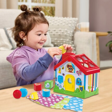 The explorer house offers your child many different ways to play.