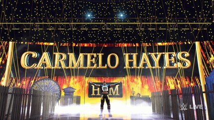 Das Atmosphäre weiß bei vielen Wrestlern zu überzeugen. Beim Entrance von Carmelo Hayes fühle ich mich, als schaue ich eine Live-Ausgabe von Smackdown.