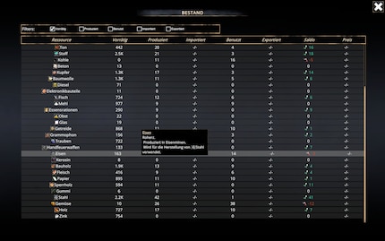 I would like to see better and more overviews of resource management.